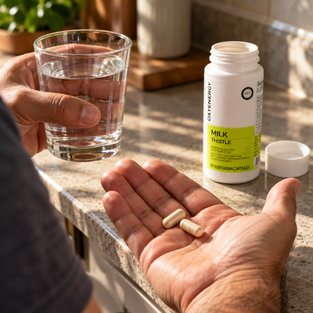 Cardo Mariano Milk Thistle | 480 mg de Silimarina por Toma con Inositol — 90 Cápsulas