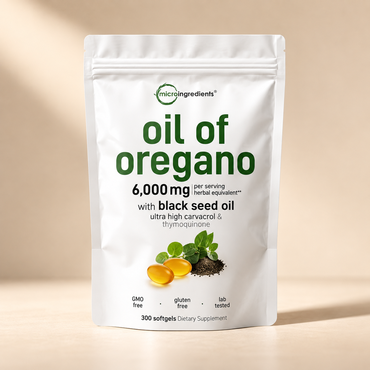 Oil of Oregano con Comino Negro | 165 mg de Carvacrol por Toma — 90 Cápsulas