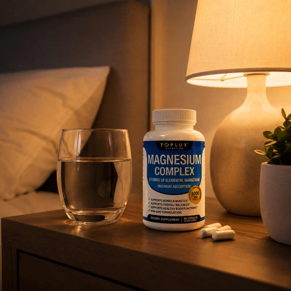 Magnesium Complex - Toplux | 8 Formas de Magnesio para tu Bienestar