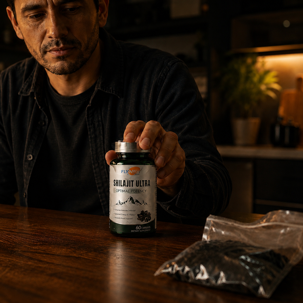 Shilajit Ultra | Ácido Fúlvico y Minerales Traza — Flynew