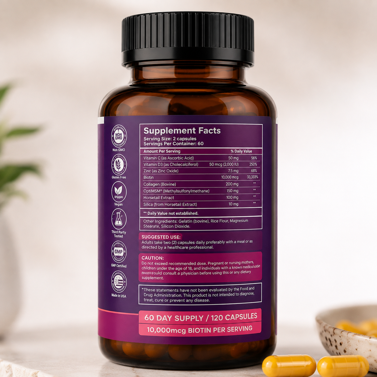 Advanced Hair Growth – Rainbow Nutrients | Nutrición Avanzada para un Cabello Más Fuerte