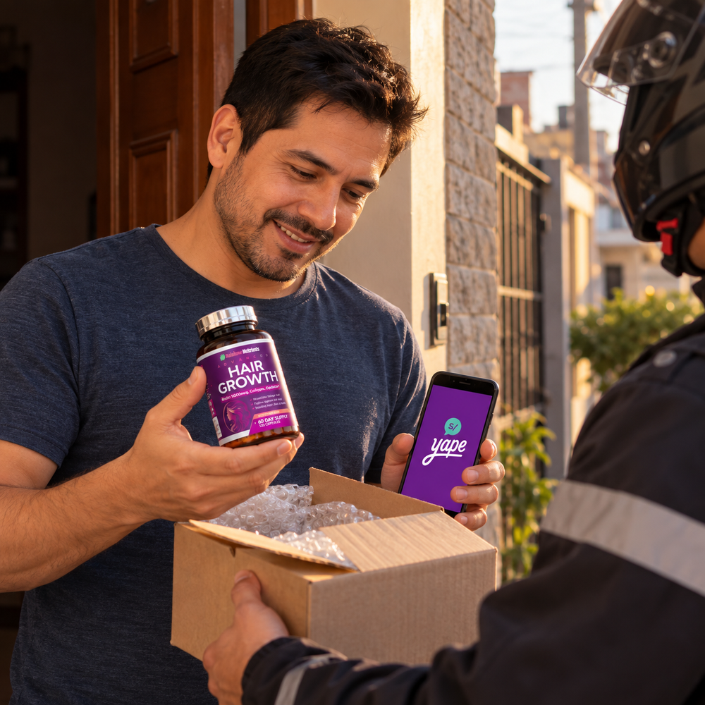 Advanced Hair Growth | Biotina 10,000 mcg + OptiMSM y Colágeno — Rainbow Nutrients
